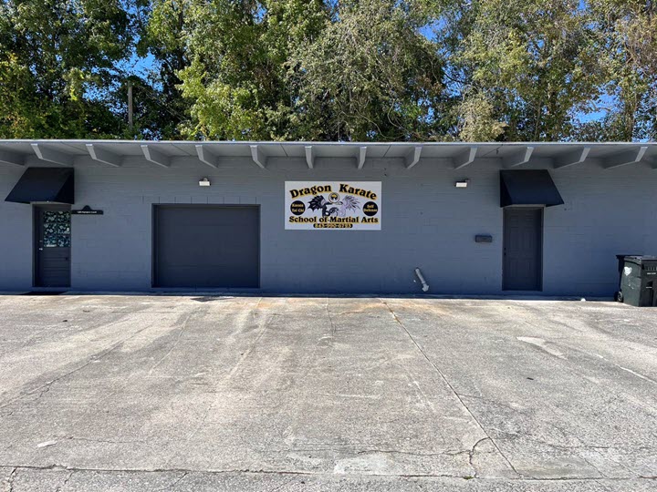 outside of Dragon Karate School